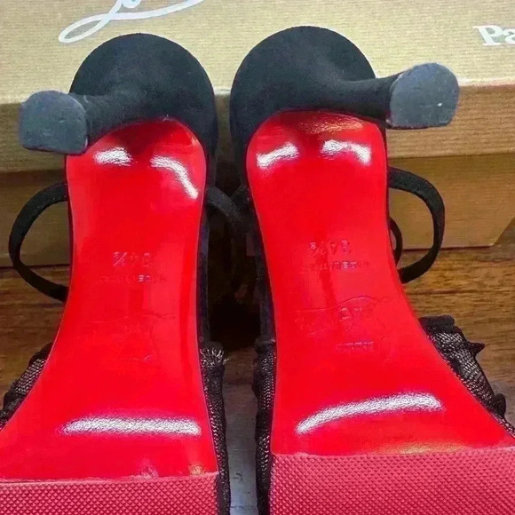 Authentic Acide lace 100mm Christian Louboutin 34.5 - Picture 8 of 9